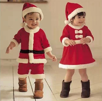 F68006-1 2-4 Years Kids  Boy Coat and Pant  Baby Christmas Clothing Sets